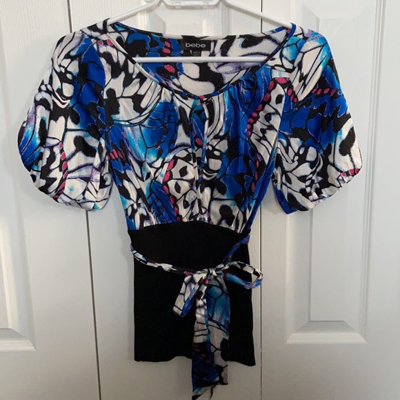 Bebe silk butterfly top - Picture 5 of 6